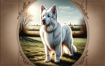Berger blanc suisse le chien de garde intelligent et majestueux