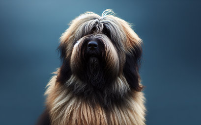 Berger de brie briard un chien intelligent et protecteur avec un pelage luxuriant