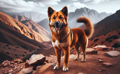 Berger de latlas aidi le chien de garde loyal des montagnes du maroc