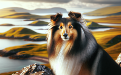 Berger des shetland sheltie le chien intelligente et agile des iles shetland