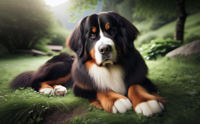 Bouvier bernois le chien de montagne au caractere doux et protecteur