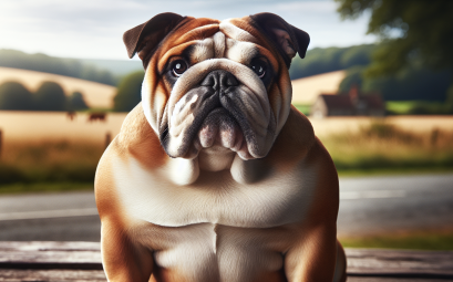 Bulldog anglais le chien majestueux et apprecie pour sa nature detendue