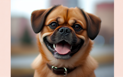 Carlin le chien complice au visage rieur et au caractere chaleureux