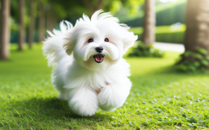Coton de tulear le chien doux et joyeux a la fourrure de coton