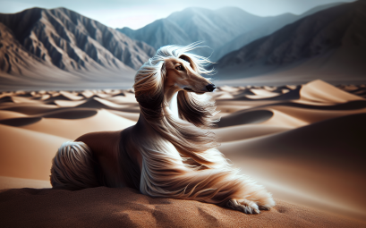 Levrier afghan lelegance du desert et la grace du levrier