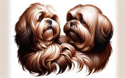 Lhassa apso le chien au pelage long et luxueux loyal et affectueux