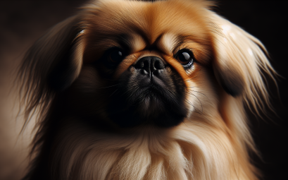 Pekinois le chien royal et independant au regard profond
