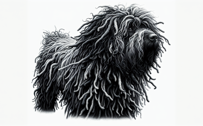 Puli hongrois le chien au manteau unique et au charactere actif