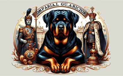 Rottweiler le chien de garde imperial et protecteur