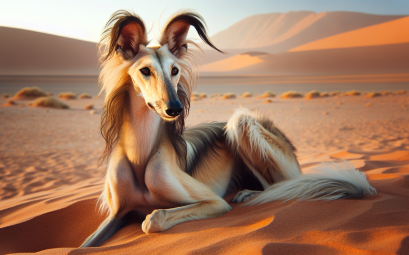 Sloughi le chien de chasse agile et elegant des deserts dafrique