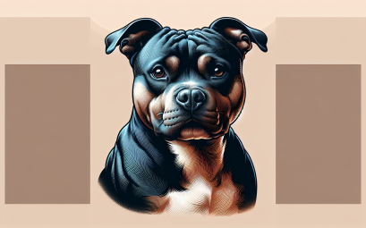 Staffordshire bull terrier le chien loyal et courageux au grand coeur